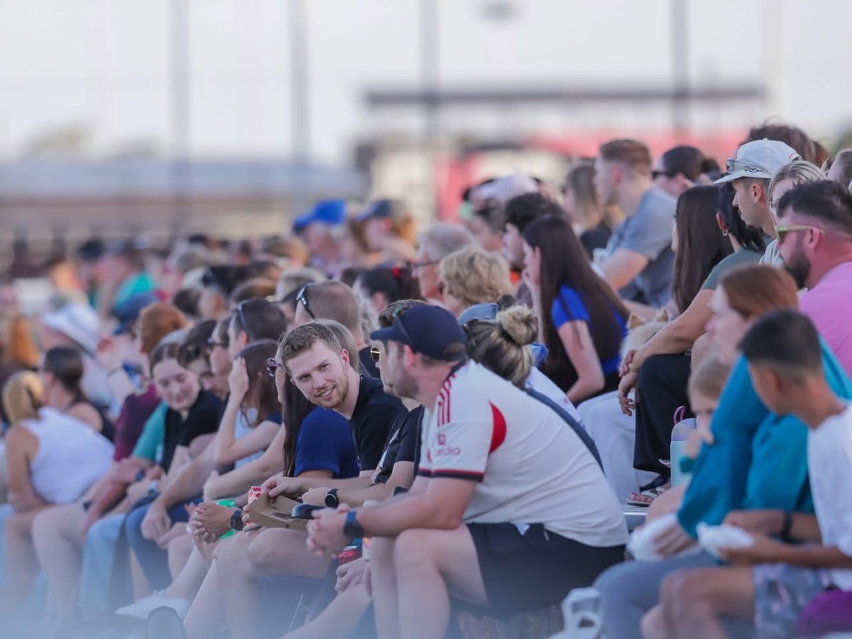 Crowd enjoying a match day at Blacktown Football Park