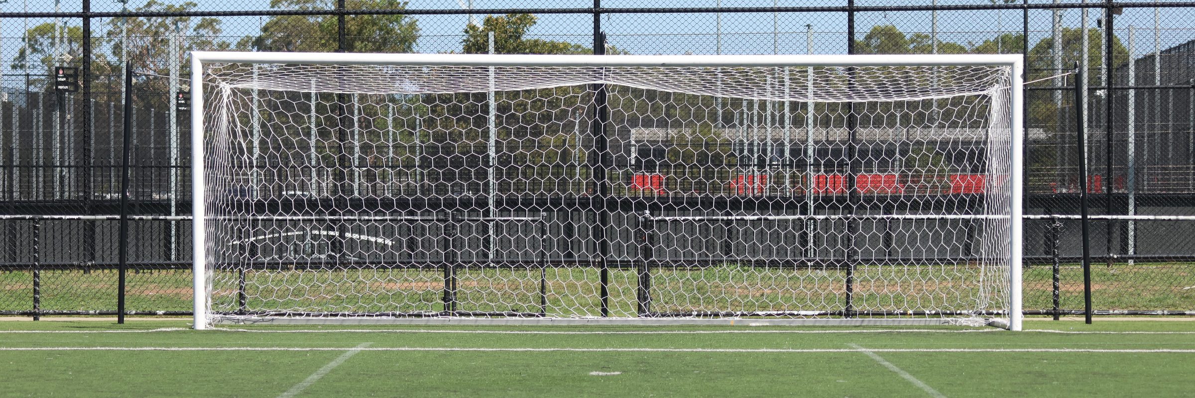 Goal and pitch at Blacktown Football Park